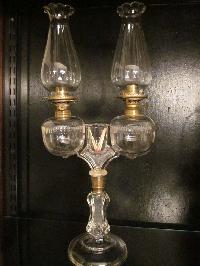 glass kerosene lamps