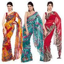 Printed saree