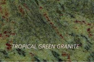 green granite slab