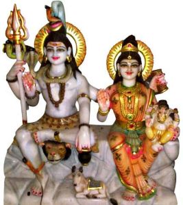 Marble Shiva Parvati Statues