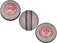 White Leather Cricket Ball
