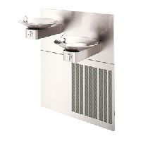 Bi-Level wall recessed drinking water fountain