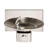 Non-cooling wall recessed drinking water fountain