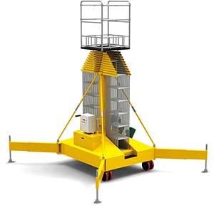 Aluminum aerial work platform