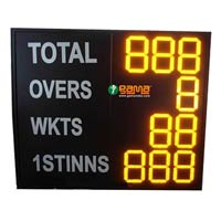 Solar Cricket Yellow Led Scoreboard