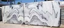 Zik Zak White Marble Stone