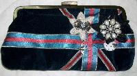 Velvet Ladies Clutch Purse