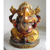 Wooden Ganesh