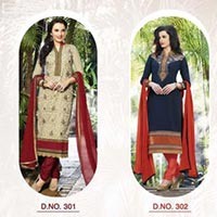 Fashionable Cambric Cotton Long Salwar Kameez