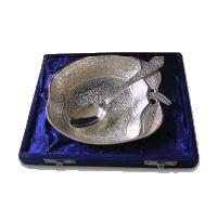 Apple Shape Silver Plated Bowl