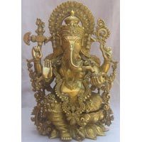 Brass Jwellery Ganesha Statue