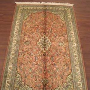 Kashmiri Handmade Staple Silk Carpets