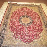 Wool Silk Carpet (7.4x5)