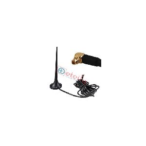 GSM+3G 3DBI RUBBER MAGNETIC ANTENNA WITH RG174 3MTR CABLE SMA MALE