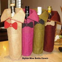 Jute Wine Bottle Bags