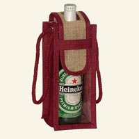 Jute Wine Bottle Bags