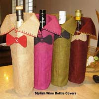 Jute Wine Bottle Bags