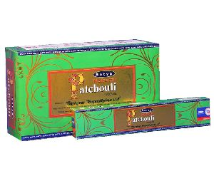 Satya Natural Patchouli Incense Sticks 180 Grams Box