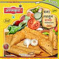 chana garlic papad