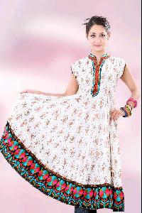 Cotton Kalidar Kurtis