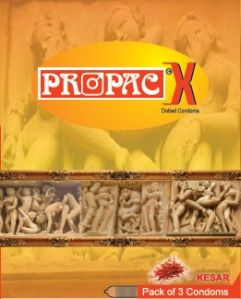 Propac Dotted Condom - Kesar Flavour