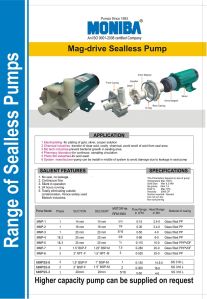 Sealless Magnetic Drive Pump