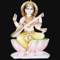 Marble Saraswati Statue
