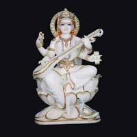 Marble Saraswati Statue