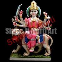 Marble Durga Statue 02