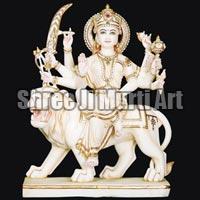 Marble Durga Statue 04