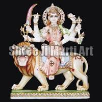 Marble Durga Statue 05