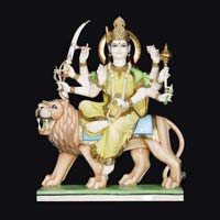 Marble Durga Statue 08