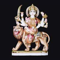 Marble Durga Statue 10