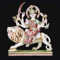Marble Durga Statue 12