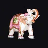 Marble Elephant Statue 03