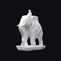 Marble Elephant Statue 09