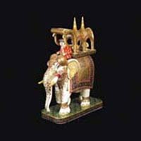 Marble Elephant Statue 02