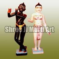 Marble Iskcon Radha Krishna Statue 03