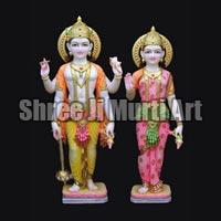 Marble Laxmi Narayan Statue 02