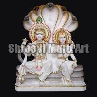 Marble Laxmi Narayan Statue 05