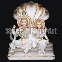 Marble Laxmi Narayan Statue