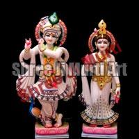 Marble Radha Krishna Statue 03