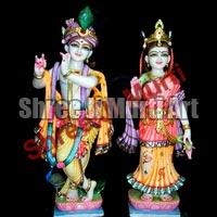 Marble Radha Krishna Statue 04
