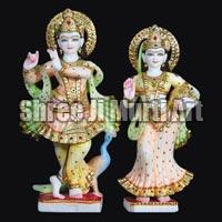 Marble Radha Krishna Statue 06