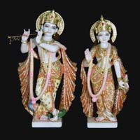 Marble Radha Krishna Statue 16