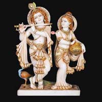 Marble Radha Krishna Statue 17