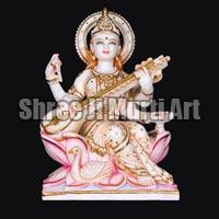Marble Saraswati Statue 04