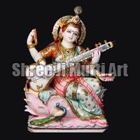Marble Saraswati Statue 05