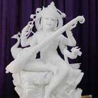 Marble Saraswati Statue 09