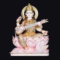 Marble Saraswati Statue 12
